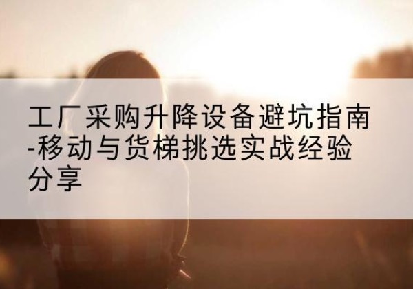 合浦移动式升降机怎么选-工厂采购升降设备避坑指南-移动与货梯挑选实战经验分享
